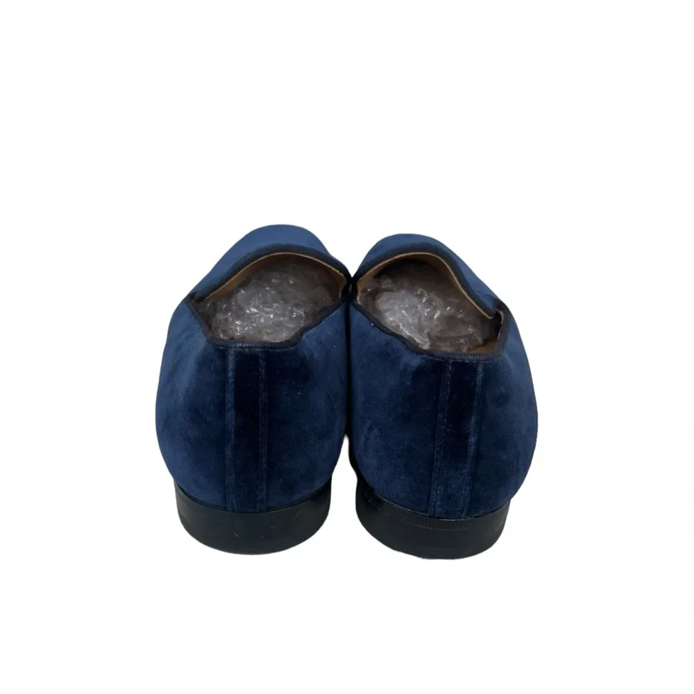Paul Stuart Royal Blue Velvet Slip On Loafers Men’s Size 8.5 EUC